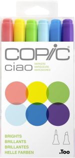 Copic Ciao, Alcohol Marker 6pc sets, Portrait
